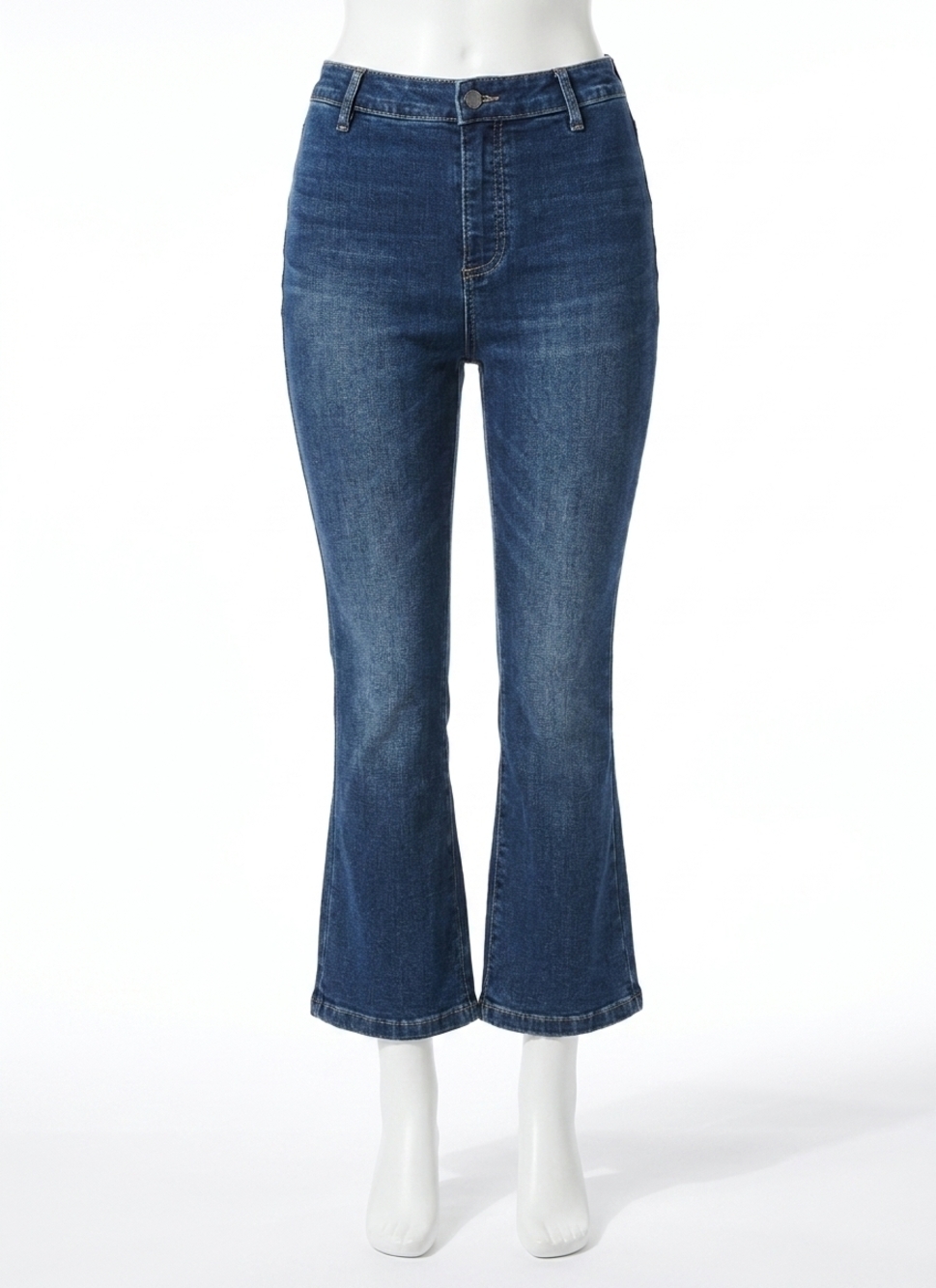 NEW LYSSE ankle estelle flare denim in dark